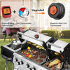 ToGrill Smart Wireless BBQ Thermometer - Bluetooth, 4 Temperatuursensoren, Smart App Control - Liwolf.com