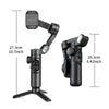 AOCHUAN 3-Axis Handheld Gimbal Stabilizer voor Smartphone met Fill Light – Perfect voor iPhone, Android, Face Tracking, TikTok, Vloggen en Smart XE - Liwolf.com