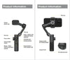 AOCHUAN 3-Axis Handheld Gimbal Stabilizer voor Smartphone met Fill Light – Perfect voor iPhone, Android, Face Tracking, TikTok, Vloggen en Smart XE - Liwolf.com