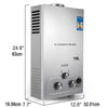 LPG Gas Warmwaterboiler 6L-18L - Instant Tankless Propaan Boiler - Liwolf.com