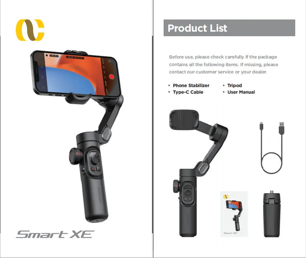 AOCHUAN 3-Axis Handheld Gimbal Stabilizer voor Smartphone met Fill Light – Perfect voor iPhone, Android, Face Tracking, TikTok, Vloggen en Smart XE - Liwolf.com