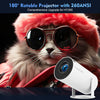 Magcubic HY300 Pro Projector Android 11 4K 1280*720P Dual Wifi 260ANSI 180°flexible BT5.0 Cinema Outdoor Portable Projector HY300 Pro - Liwolf.com