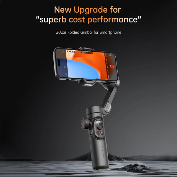 AOCHUAN 3-Axis Handheld Gimbal Stabilizer voor Smartphone met Fill Light – Perfect voor iPhone, Android, Face Tracking, TikTok, Vloggen en Smart XE - Liwolf.com