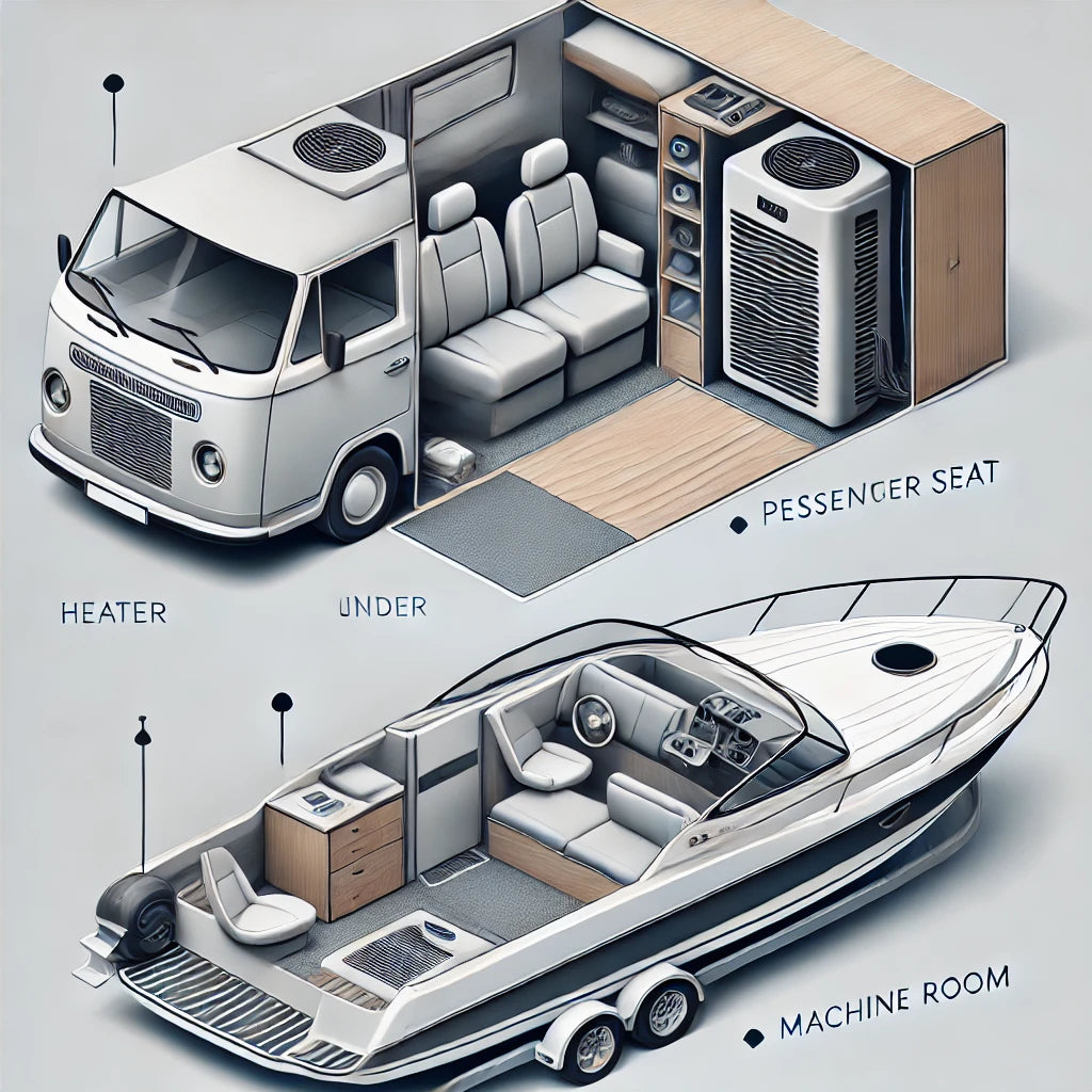 Wo Standheizung im Auto oder Boot platzieren?