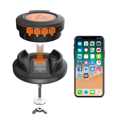 Thermomètre de barbecue sans fil intelligent ToGrill - Bluetooth, 4 capteurs de température, contrôle intelligent via l'application