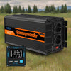 EDECOA® 3000W Omvormer 12V naar 230V met LCD ET-RC Afstandsbediening - Liwolf.com