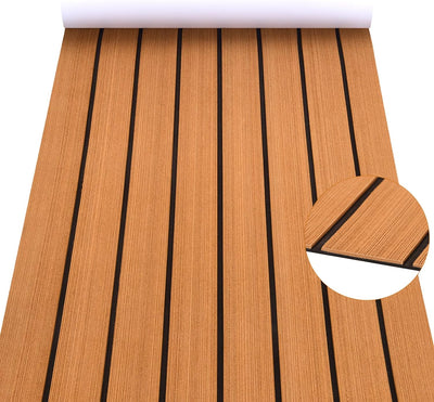 Zelfklevend Anti-slip deck natuurlijk teak - Liwolf.com