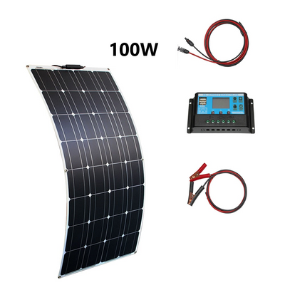 Flexibele zonnepanelen set 100w 200w 300w 12v 24v - Liwolf.com