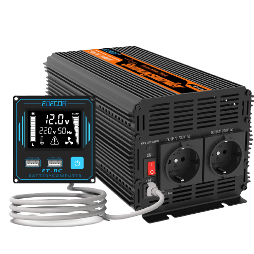 Stroomomvormer Zuivere Sinusgolf | 12 V DC – 230 V AC | 150 W | 1x Stroomomvormer Zuivere Sinusgolf | 12 V DC – 230 V AC | 150 W | 1x
